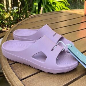 Women's Lavender Slide Sandals